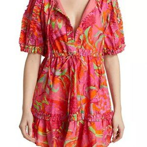 Farm Rio Fruit Brush Mini Dress, Small